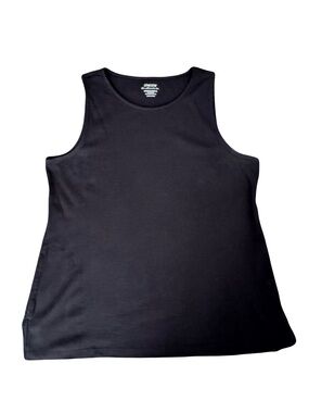 Chico's Black Ultimate Tee Tunic Tank Top with Pockets XL